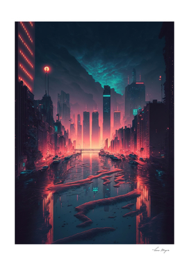 Synthwave Cityscape