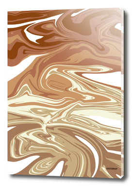 ABSTRACT PAINTING GRAFFITI STYLE STRONG BROWN 17
