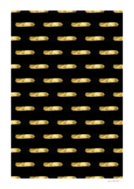 Gold lines on black cute pattern