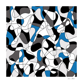 Abstract pattern - blue and gray.