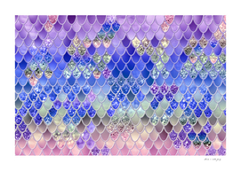 Summer Mermaid Glitter Scales #3 (Faux Glitter) #decor #art