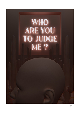 Who Are You Red 3D Quote Aesthetics