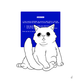 Blue Screen Cat