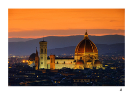 florenz dom nacht florence cathedral  night-italy