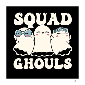 Squad Ghouls Halloween Cute Ghosts