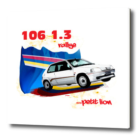 106 1.3 rallye, petit lion