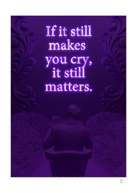 Still Matters Purple 3D Quote Aesthetics