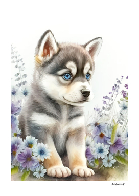 Puppy dog color art