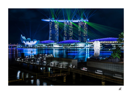 Marina Bay Sands Light show singapore