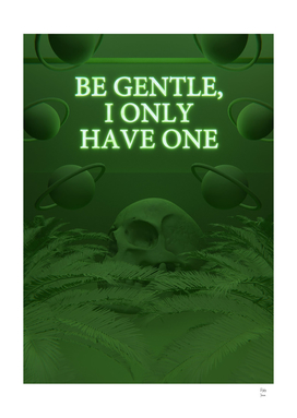 Im Gentle Green 3D Quote Aesthetics