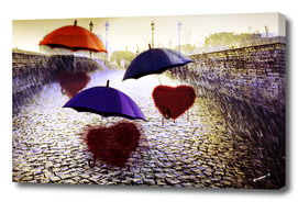 Three Lonely Hearts in the Rain