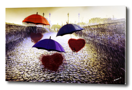 Three Lonely Hearts in the Rain