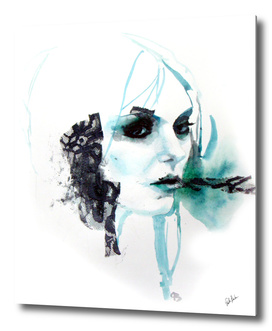 Watercolor Taylor Momsen fan art portrait