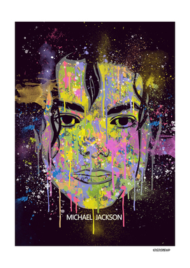MICHAEL JACKSON ABSTRACT PAINTING