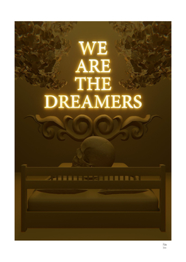 Dreamers Gold 3D Quote Aesthetics