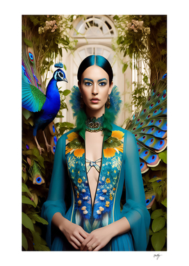 Boho Peacock Woman