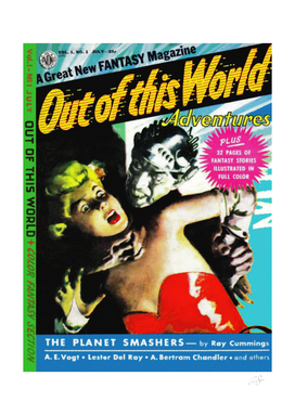 Out of this world comic book cover | vintage aesthetic