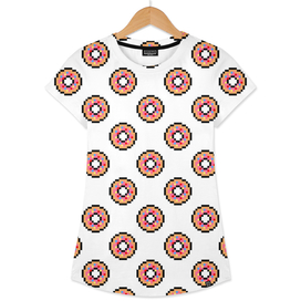 Pixel donut pattern