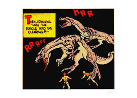 Dino Armageddon | Man-eating lizards | comics aesthetic