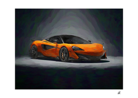 McLaren 600 hp in watercolor