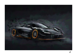 McLaren 2021 720S GT3X in watercolor