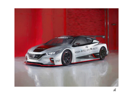Nissan Nismo RC Coupe in watercolor,
