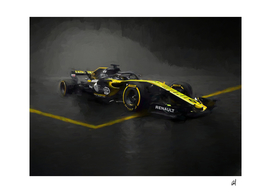 Renault  F1  in watercolor