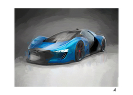 Tesla Motors in watercolor-2