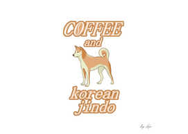 Coffee and korean jindo