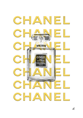 Chanel perfume fashion poster