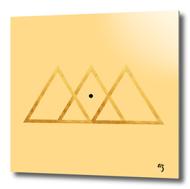 gold triangle point