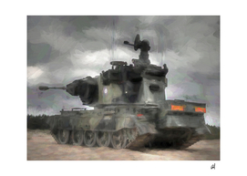 Tank in watercolor