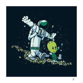 Chasing Stars Alien and Astronaut