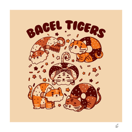 Bagel Tigers Breakfast Animals