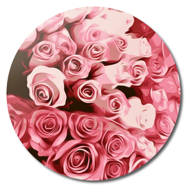 fresh pink roses texture background
