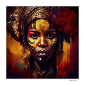 Powerful African Warrior Woman #1