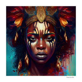 Powerful African Warrior Woman #3