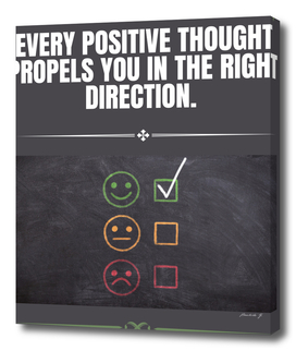 Every positive trought propels you in the right direction