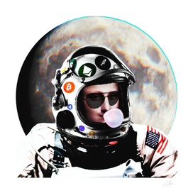 Crypto Astronaut Moon-a Lisa | glitch aesthetics