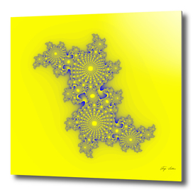 Julia Fractal (yellow and blue)