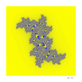 Julia Fractal (yellow and blue)