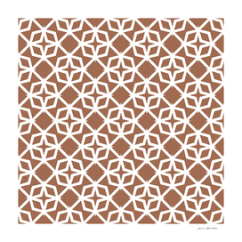 Beige and white geometric tile by ARTbyJWP