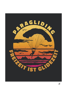 Paraglider-Sunset-Vintage