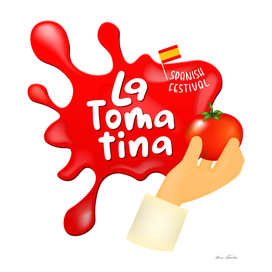 La Tomatina festival. tomato battle in Spain. tomato fight.