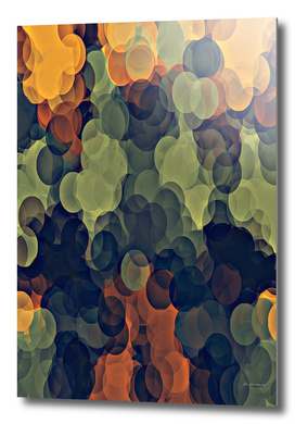 yellow green and brown circle pattern abstract