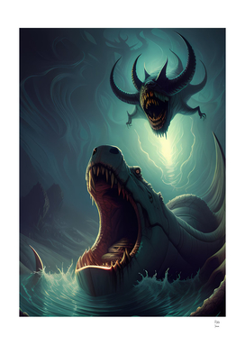 Big Monster - Cmon in Artwork Dark Illustrations