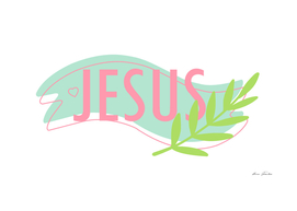 Christian sticker. Jesus sticker. Easter