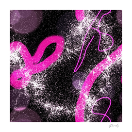 Black and pink abstract design