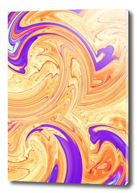 orange and purple spiral painting abstract background