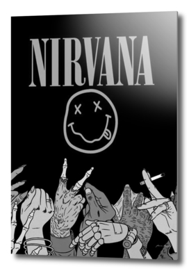 Nirvana hand and smoke